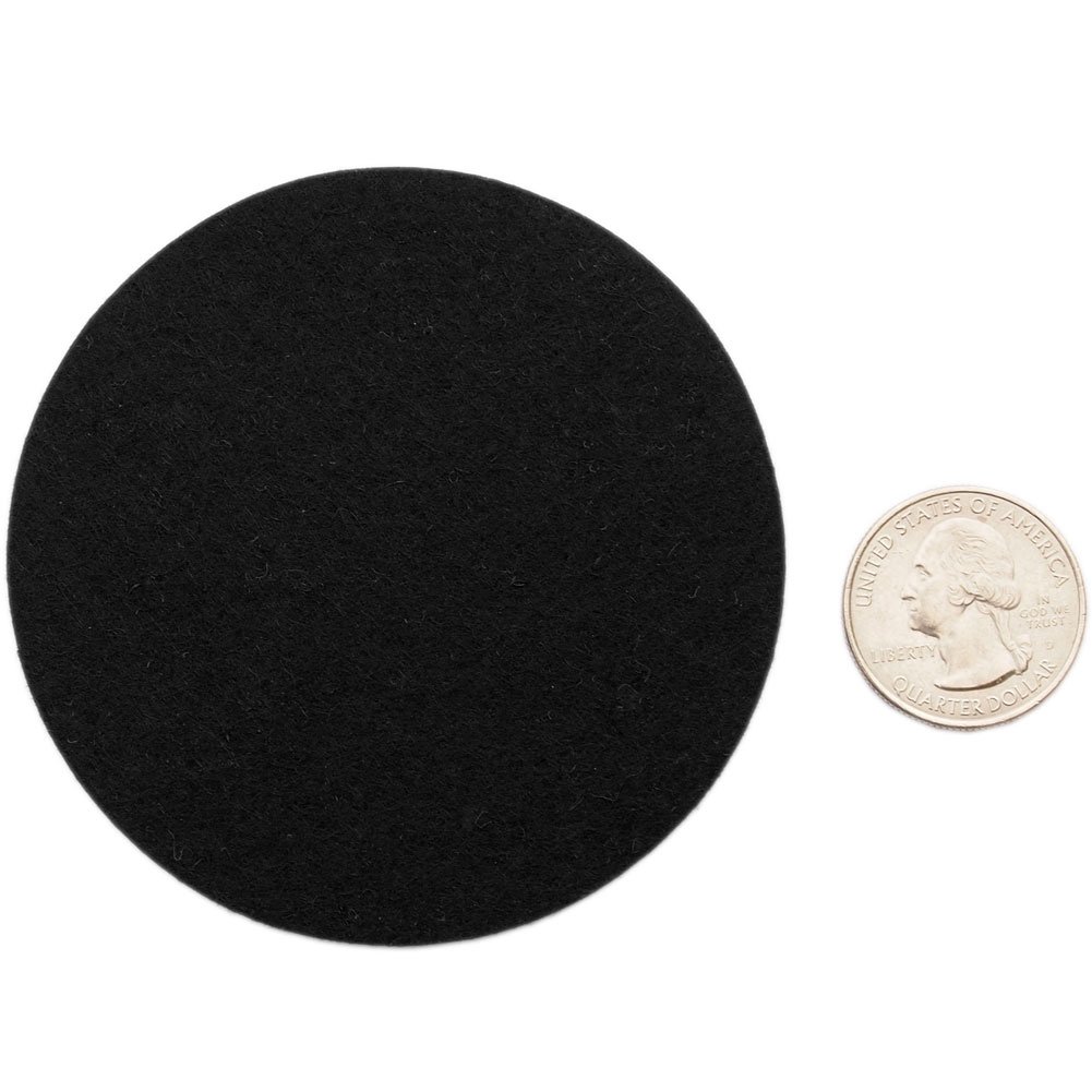 Playfully Ever After 3 Inch Black 30pc Stiff Felt Circles