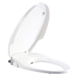 AXENT FB108 Round Front Toilet Seat with Bidet Function - No Electrical Outlet Required