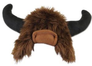 plush buffalo hat