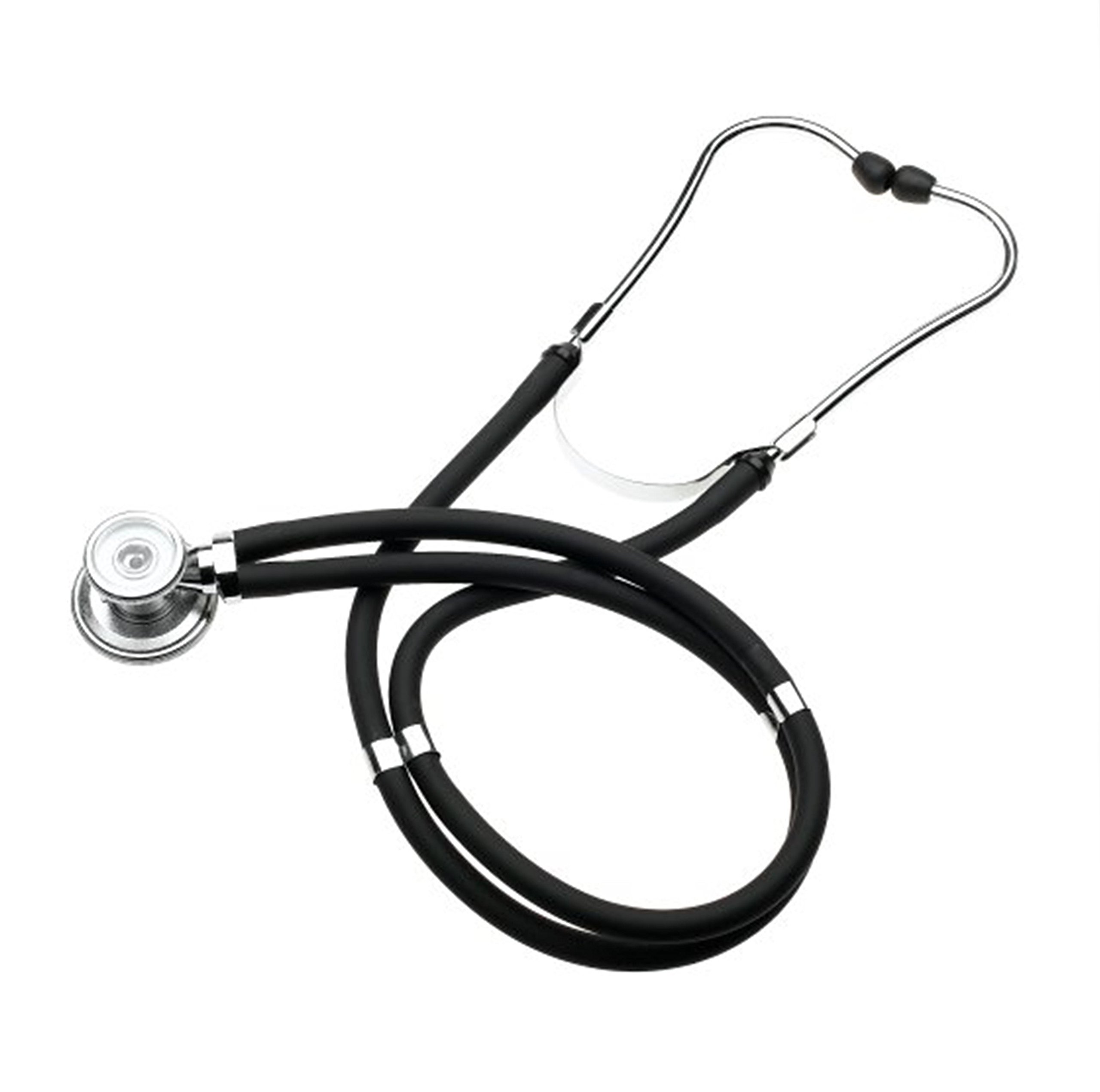 Premium Black Stethoscopes Double Tube Adult and Pediatric Stethoscope - Ideal Gift for EMT, Nurse, Doctor, Medical Student, Paramedic and First Responders Includes Accessories