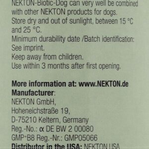 Nekton Biotic-Dog Probiotic Supplement for Dogs 80gm (2.8oz)