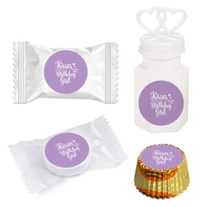 Andaz Press Chocolate Drop Labels Trio, Fits Kisses, Sweet 16 Birthday, Lavender, 216-Pack