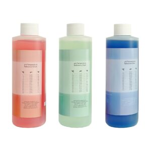 Apera Instruments, LLC-AI1109 8oz. pH Calibration Buffer Solution Kit (pH 4.00, 7.00 & 10.01), plus 4oz 3M KCL Storage Solution for pH/ORP Electrodes