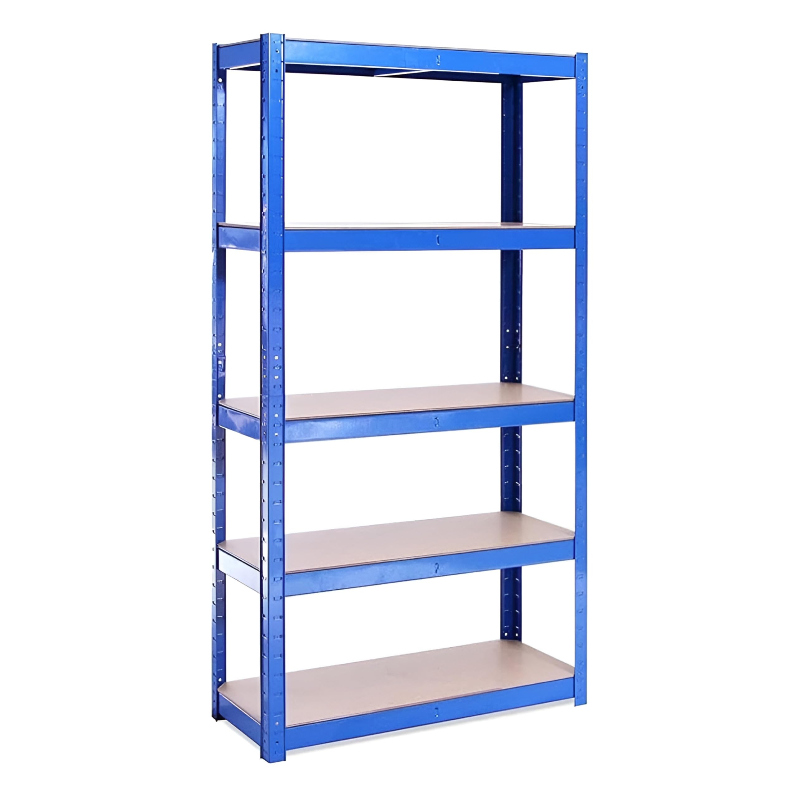 Garage Shelving Units - 71" H x 35" L x 24" W - Heavy Duty Racking - Shelves for Storage -1 Bay - Blue - 5 Tier - 2000LB Capacity (400LB Per Shelf) - Workshop, Shed, Office - 5 Year Warranty