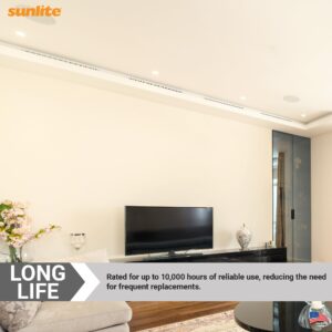 Sunlite CFL Plug-in PLT 4-Pin Triple Tube Light, 32 Watts, 4-Pin GX24q3 Base, 2400 Lumens, 3500K Neutral White, 10 Pack