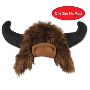 Plush Buffalo Hat