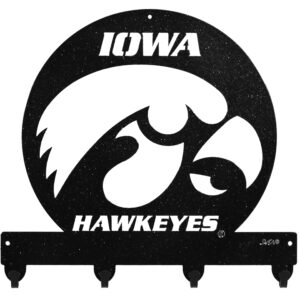 SWEN Products Iowa Hawkeyes Metal Key Chain Hanger - Leash Holder