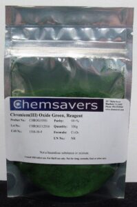 chromium(iii) oxide green, reagent, 99+%, 100g