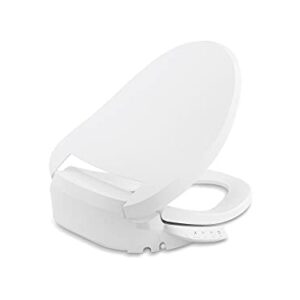 KOHLER 18751-0 PureWash E525 Elongated Warm Water Bidet Toilet Seat, Electric Bidets for Existing Toilets, Adjustable Bidet Sprayer, White