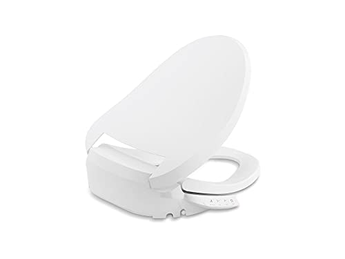 KOHLER 18751-0 PureWash E525 Elongated Warm Water Bidet Toilet Seat, Electric Bidets for Existing Toilets, Adjustable Bidet Sprayer, White