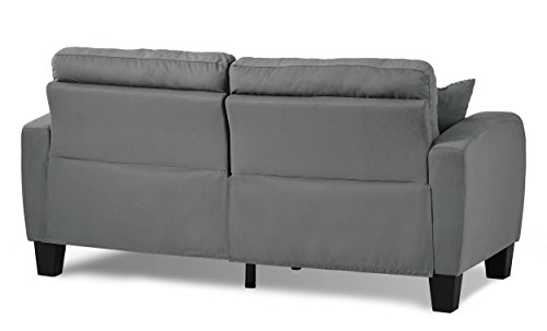 Homelegance Sinclair 72" Fabric Sofa, Gray