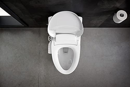 KOHLER 18751-0 PureWash E525 Elongated Warm Water Bidet Toilet Seat, Electric Bidets for Existing Toilets, Adjustable Bidet Sprayer, White