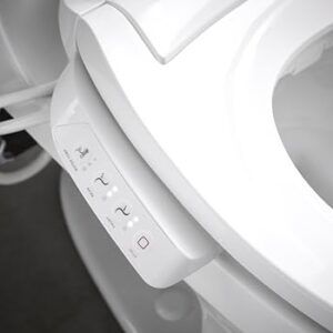 KOHLER 18751-0 PureWash E525 Elongated Warm Water Bidet Toilet Seat, Electric Bidets for Existing Toilets, Adjustable Bidet Sprayer, White