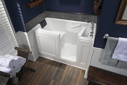 American Standard 3260.219.SRW Acrylic Soaking 32"x60" Right Side Door Walk-In Bathtub in White