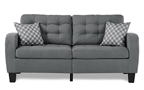 Homelegance Sinclair 72" Fabric Sofa, Gray