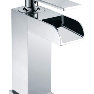 ALFI brand AB1598-PC Polished Chrome Single Hole Waterfall Bathroom Faucet