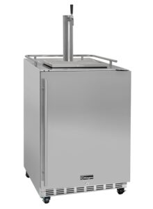 kegco kegerator 24" wide single tap stainless steel commercial beer dispenser hk38ssc-1