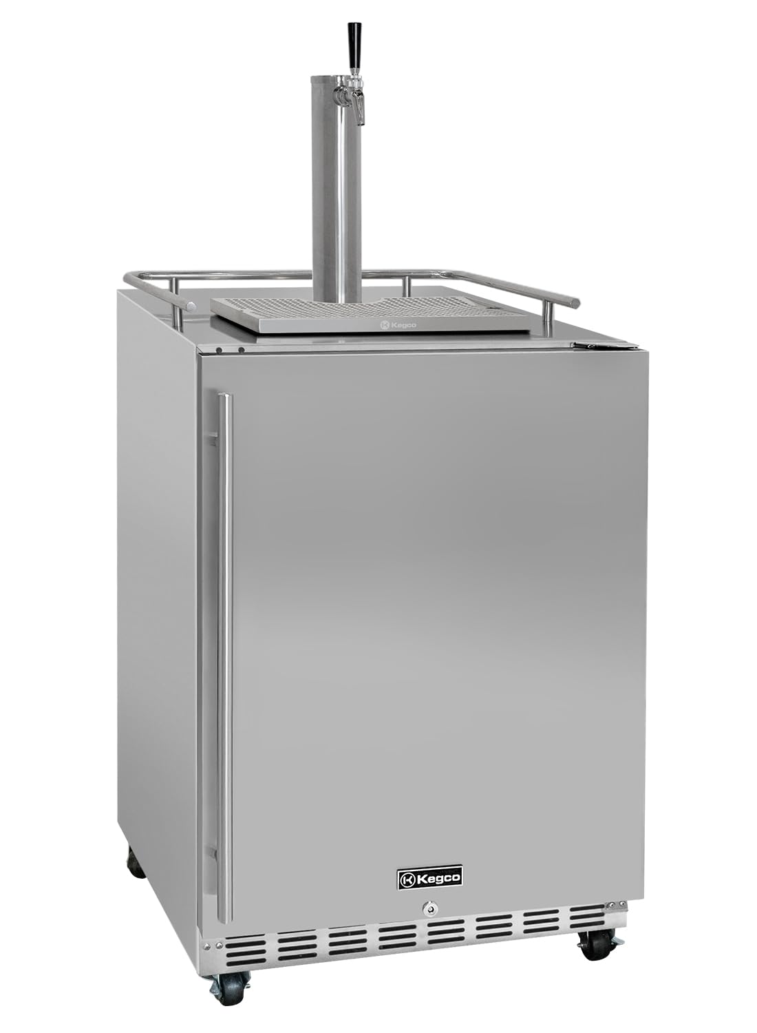 Kegco Kegerator 24" Wide Single Tap Stainless Steel Commercial Beer Dispenser HK38SSC-1