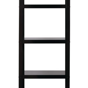 Space Solutions RTA 72-inch High Mobile 5-Shelf Metal Bookcase Black