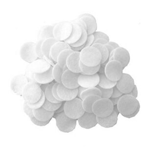 Playfully Ever After 1 Inch White 100pc Stiff Felt Circles