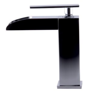 ALFI brand AB1598-PC Polished Chrome Single Hole Waterfall Bathroom Faucet