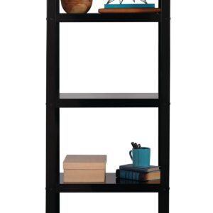 Space Solutions RTA 72-inch High Mobile 5-Shelf Metal Bookcase Black