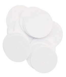 playfully ever after 3 inch white 30pc stiff felt circles