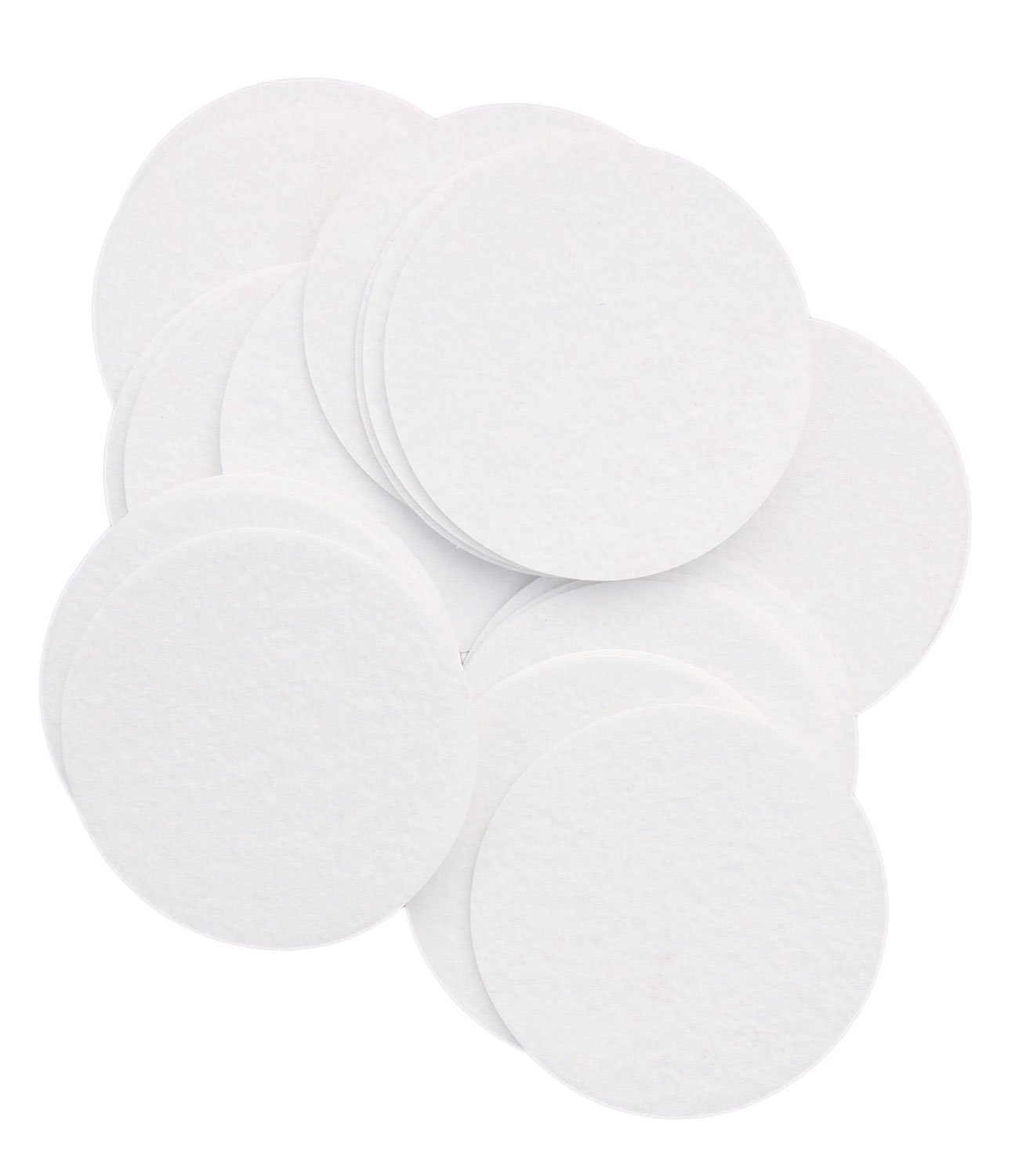 Playfully Ever After 3 Inch White 30pc Stiff Felt Circles