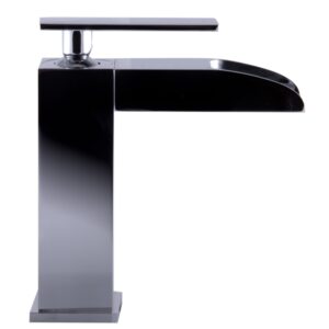 ALFI brand AB1598-PC Polished Chrome Single Hole Waterfall Bathroom Faucet