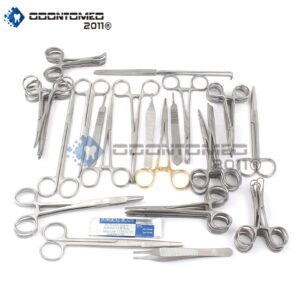 OdontoMed2011 Feline + Canine Spay Pack 91 Piece Premium Stainless Steel Veterinary Set ODM