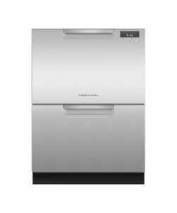 fisher and paykel double dishdrawer dishwasher, 14 place settings (ezkleen stainless steel)