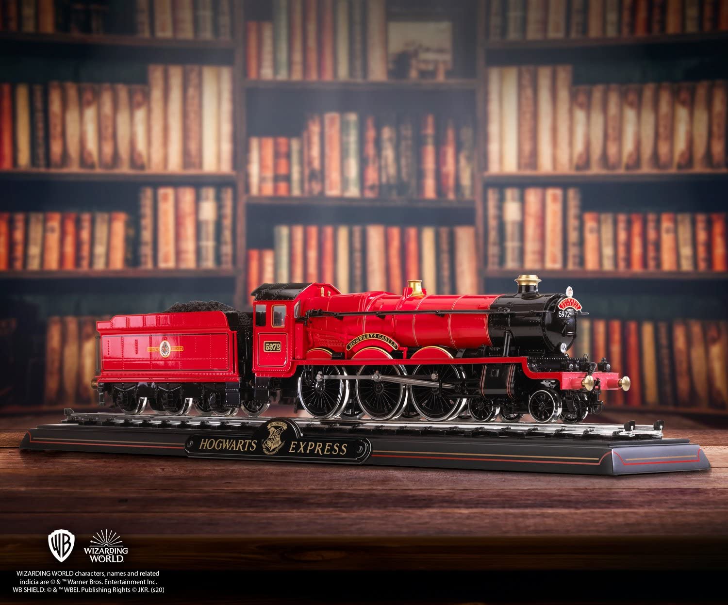 The Noble Collection Hogwarts Express Die cast Train Model and Base