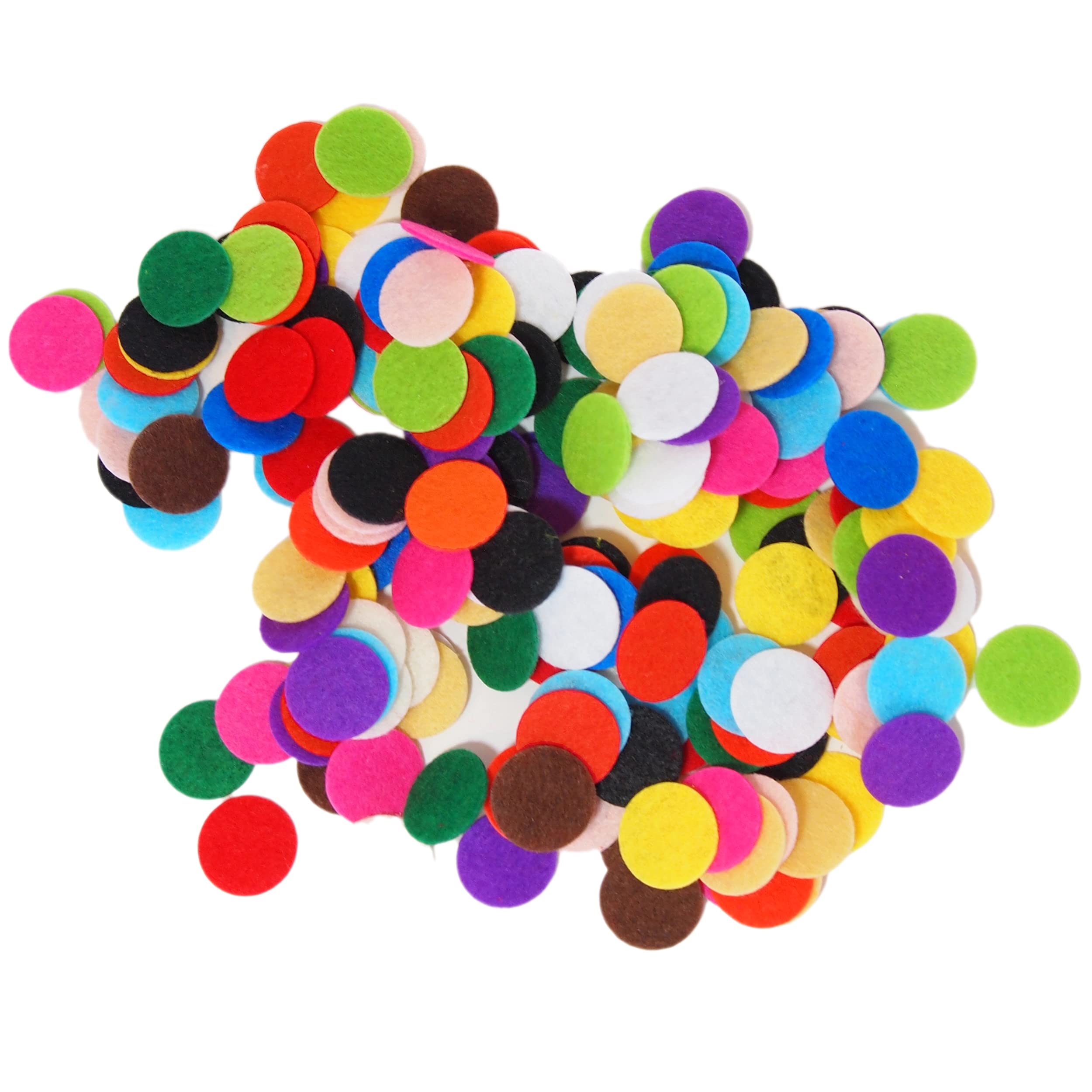 Playfully Ever After 2 Inch Mixed Color Assortment 44pc Stiff Felt Circles