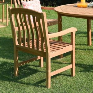 Cambridge Casual Superior Indonesian Teak Arie Dining Chair, Natural