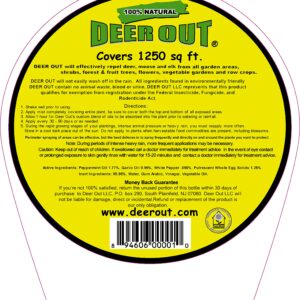 Deer Out Deer Repellent - Starter Combo Kit: 40oz Ready to Use Spray & 32oz Concentrate