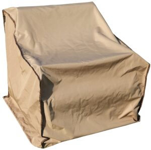 sorara patio sofa cover - single seater outdoor sofa cover, waterproof lounge porch lawn patio furniture covers, 34" w x 34" l x 36" h, khaki