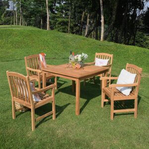 Cambridge Casual Superior Indonesian Teak Arie Dining Chair, Natural