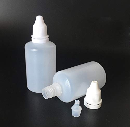 10Pcs 100ml Empty Refillable Portable Plastic Squeezable Dropper Bottle Cosmetic Makeup Packaging Essential Oil Container with Screw Lid and Plug (100 ml)