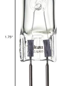 Sunlite 40621-SU Halogen 35 Watt Single Ended T3.5 Light Bulb, 315 Lumen, 120 Volt, GY6.35 (Bi-Pin) Base, Clear, 2000 Hour Life Span, 3200K Warm White 12 Pack