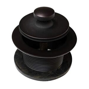 Westbrass Illusionary Overflow, Sch. 40 PVC Plumbers Pack with Lift and Turn Bath Drain, Oil Rubbed Bronze, D594PHRK-12