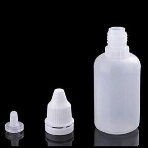 10Pcs 100ml Empty Refillable Portable Plastic Squeezable Dropper Bottle Cosmetic Makeup Packaging Essential Oil Container with Screw Lid and Plug (100 ml)