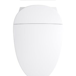 KOHLER 5402-0 Veil Smart Toilet with Auto Open & Close, One-Piece Wall-Hung Elongated Intelligent Bidet Toilet with Heated Seat and Dual-Flush, White