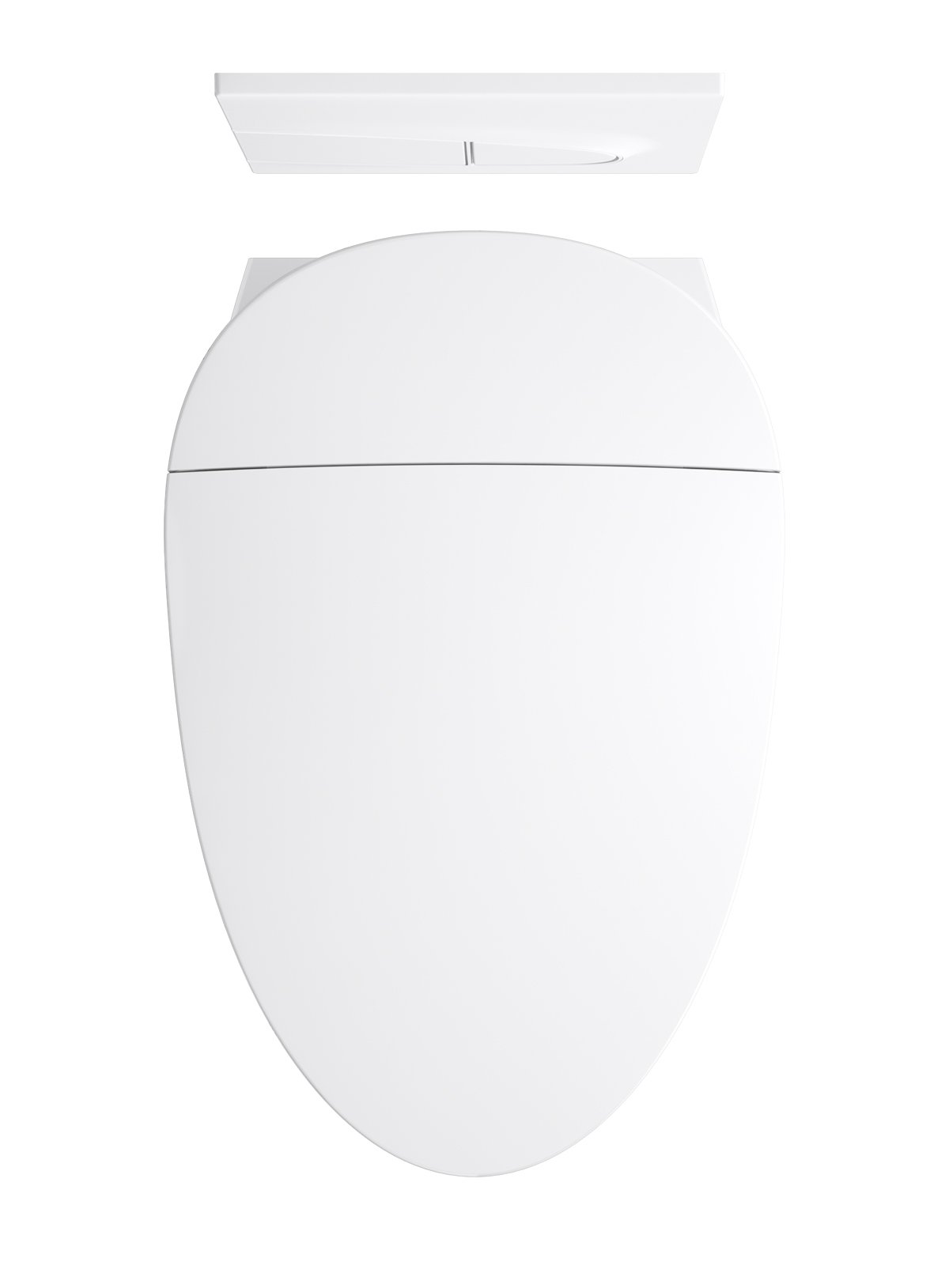 KOHLER 5402-0 Veil Smart Toilet with Auto Open & Close, One-Piece Wall-Hung Elongated Intelligent Bidet Toilet with Heated Seat and Dual-Flush, White