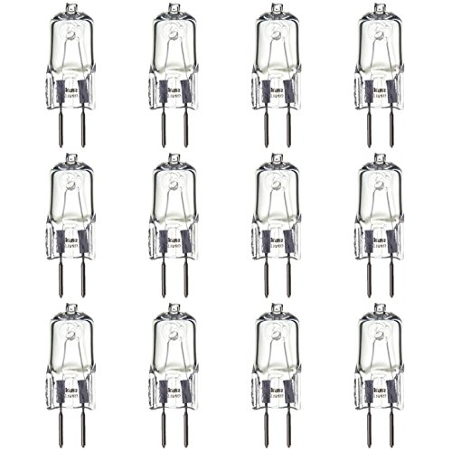 Sunlite 40621-SU Halogen 35 Watt Single Ended T3.5 Light Bulb, 315 Lumen, 120 Volt, GY6.35 (Bi-Pin) Base, Clear, 2000 Hour Life Span, 3200K Warm White 12 Pack