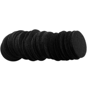 playfully ever after 2 inch black 58pc stiff felt circles