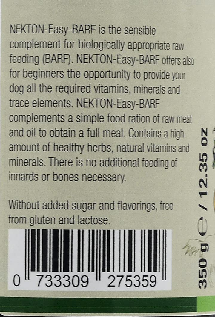 Nekton-Dog Easy Barf Raw Food Supplement 350gm (12.35oz)