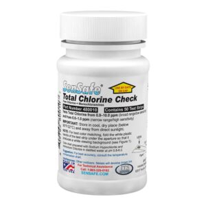 industrial test systems 480010 total chlorine water check test strip