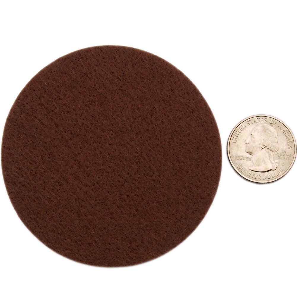 Playfully Ever After 3 Inch Brown 30pc Stiff Felt Circles