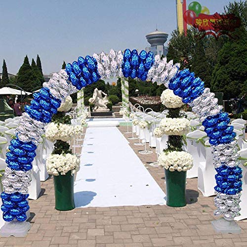 BalsaCircle 19 feet White Balloon Arch Stand Kit - Wedding Event Birthday Graduation Party Decorations Supplies