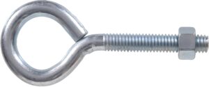 hillman 1/2-13 x 4 in. eye bolt with hex nut (5-pack)